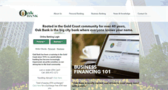 Desktop Screenshot of oakbank.com